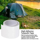 High Adhesive Tarpaulin Repair Tape Tent Awning Fix Patch Waterproof Universal - White - 8cm x 7.5m