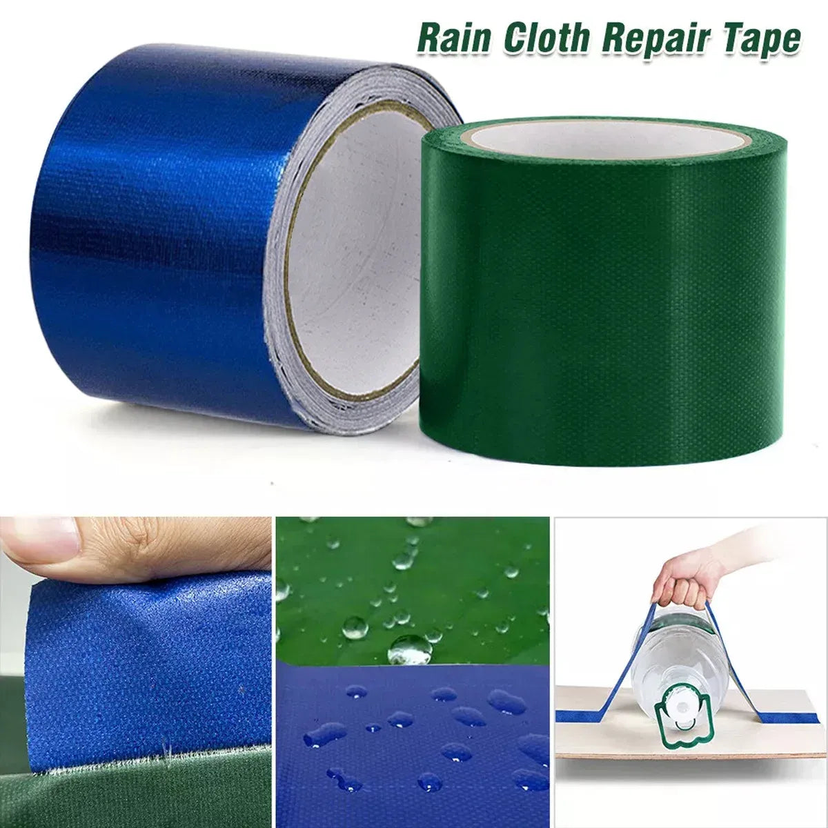 High Adhesive Tarpaulin Repair Tape Tent Awning Fix Patch Waterproof Universal - White - 8cm x 7.5m
