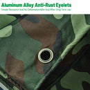 Camouflage Tarpaulin Tarp Cover Outdoor Rainproof Ground Sheet Heavy - 3x3m