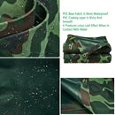 Camouflage Tarpaulin Tarp Cover Outdoor Rainproof Ground Sheet Heavy - 3x3m