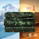 Camouflage Tarpaulin Tarp Cover Outdoor Rainproof Ground Sheet Heavy - 3x3m