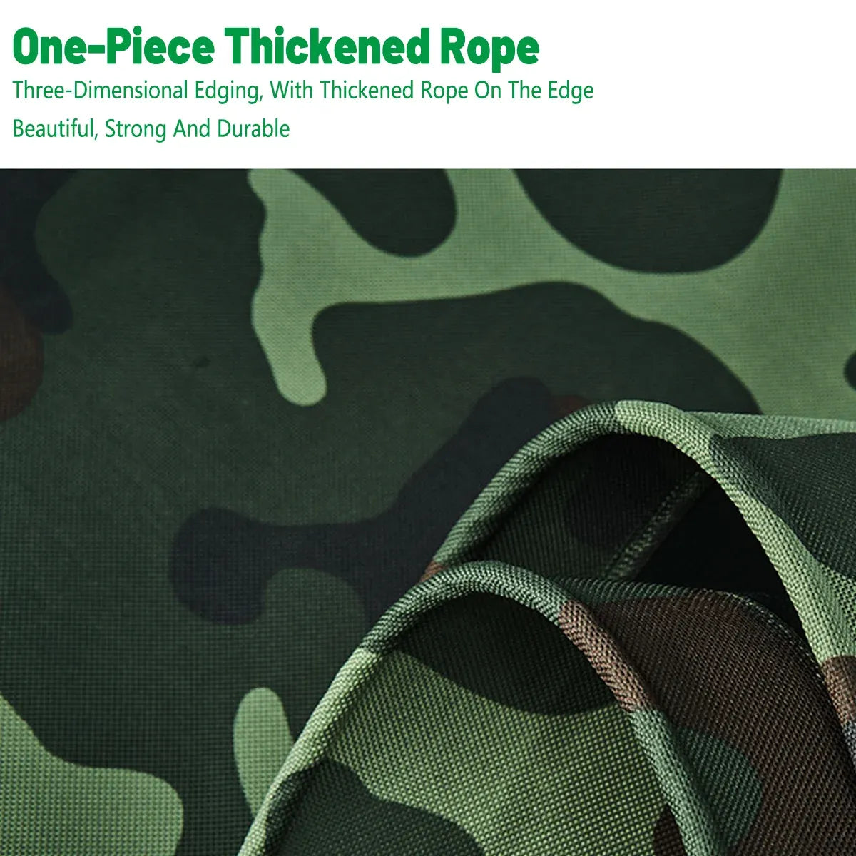 Camouflage Tarpaulin Tarp Cover Outdoor Rainproof Ground Sheet Heavy - 3x3m