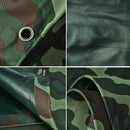Camouflage Tarpaulin Tarp Cover Outdoor Rainproof Ground Sheet Heavy - 3x3m
