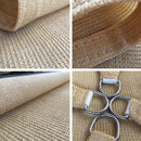 Outdoor Breathable Shade Sail Canopy Triangle Square Patio Garden Sun Shade - 2*4m（Rectangular）