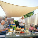 Outdoor Breathable Shade Sail Canopy Triangle Square Patio Garden Sun Shade - 2*4m（Rectangular）