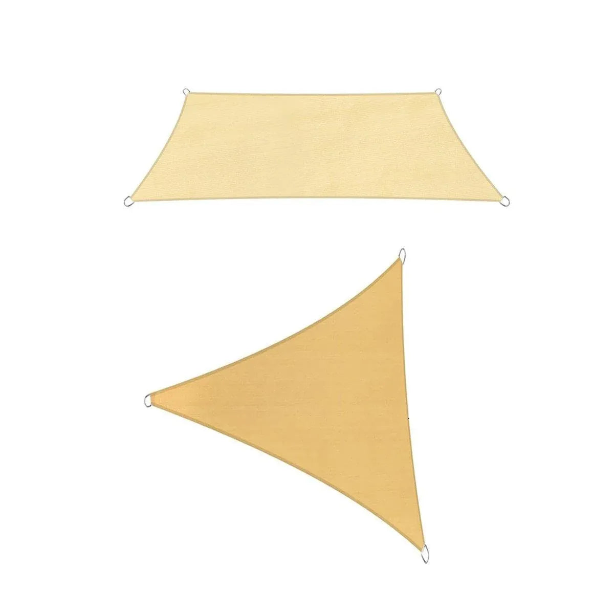 Outdoor Breathable Shade Sail Canopy Triangle Square Patio Garden Sun Shade - 3*6m（Rectangular）