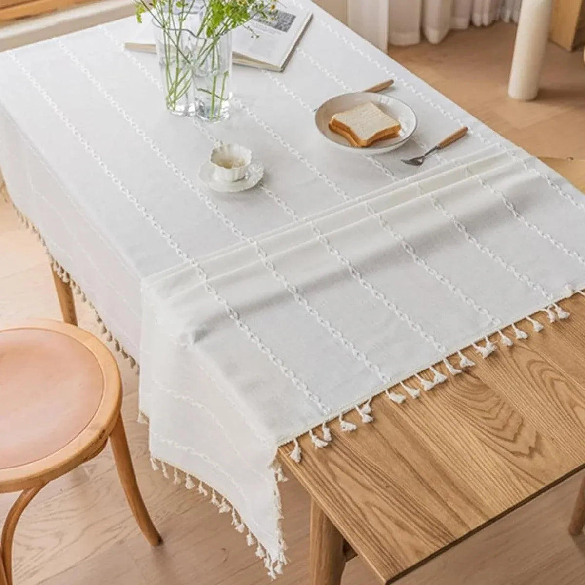 Rectangular Tablecloth Home Dining Table Cover Coffee Table Cloth Waterproof - 140x220cm