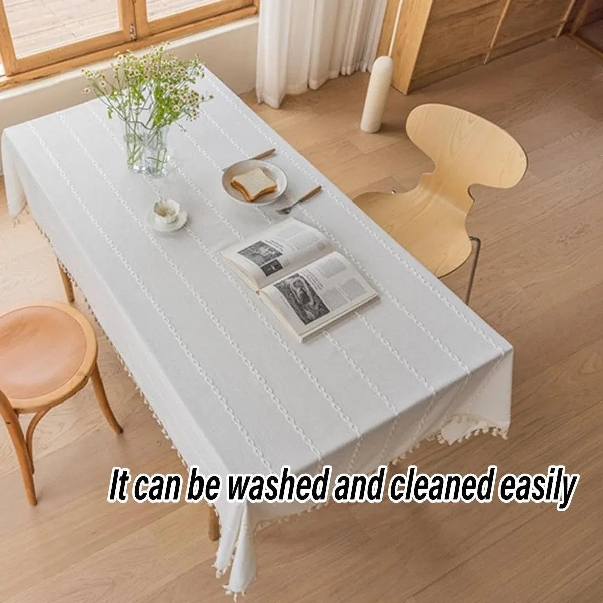 Rectangular Tablecloth Home Dining Table Cover Coffee Table Cloth Waterproof - 140x220cm