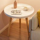 Simple Round Side Table Coffee Table for Living Room Sofa Side Space Saving