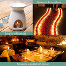 Long Lasting Tealight Candles Set 50PCS White Smokeless Paraffin Wax Cup