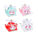 50Pcs Teapot Candy Boxes Wedding Favor Gift Packaging Tea Party Decorations - Pink