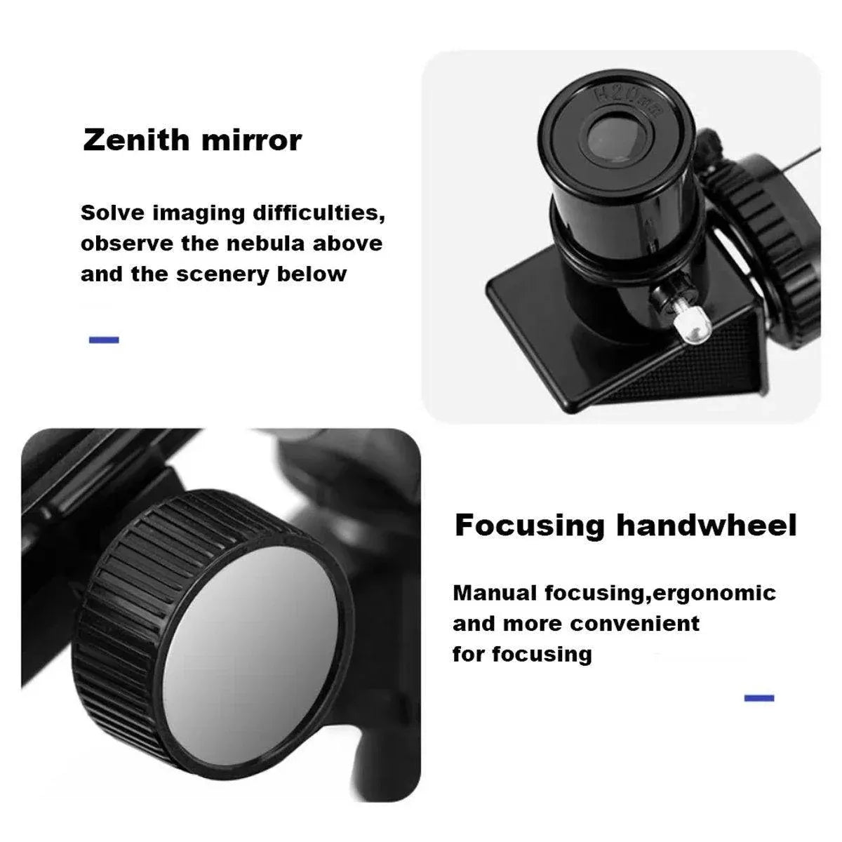 HD Astronomical Telescope with Desktop Tripod and Up to 150X Combo Magnification