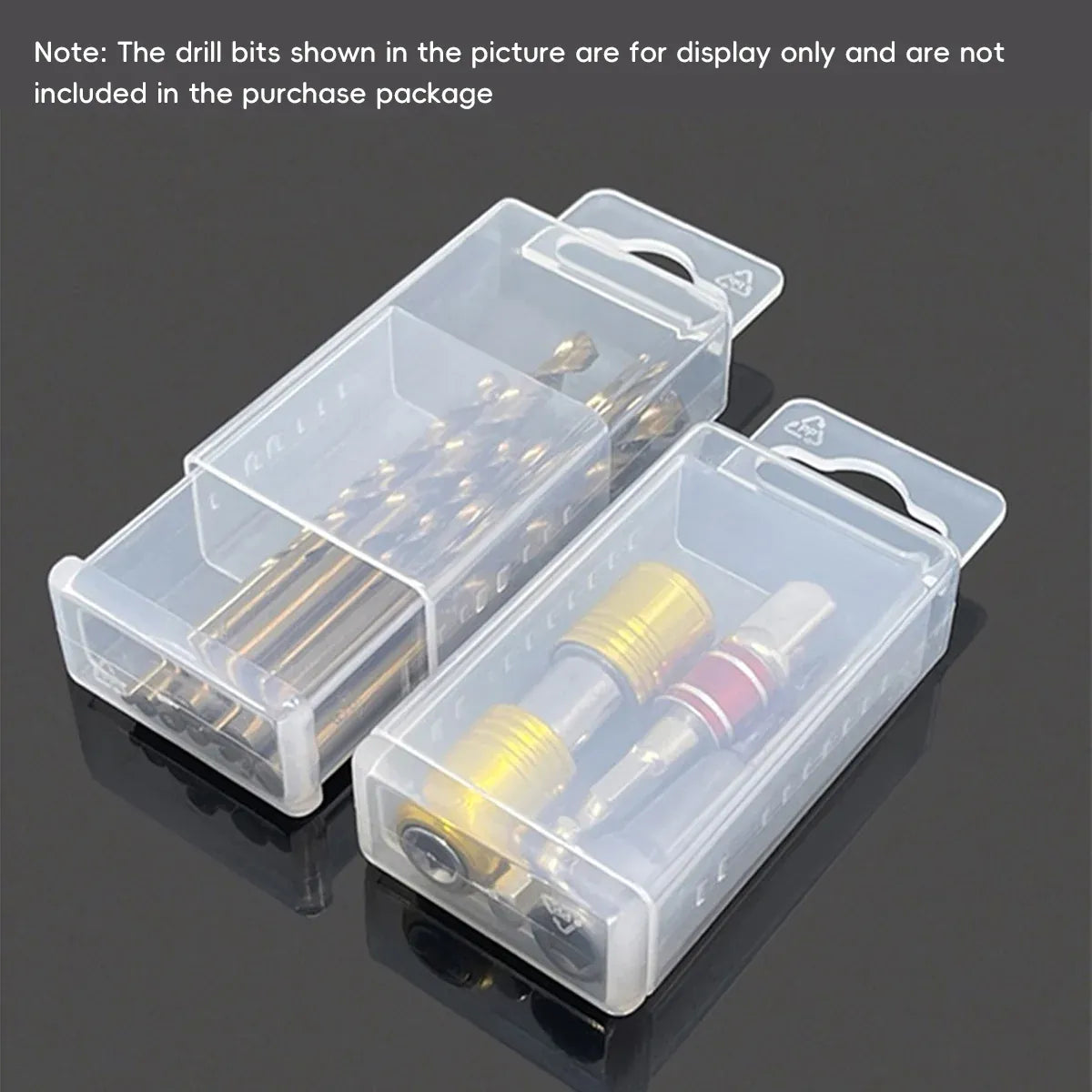 20PCS Mini Transparent Storage Box Telescopic Multi Purpose Clear Home Office - 6.8x6.8x2cm