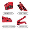 Red Strapping Tool Manual Tensioner Plastic Steel Band Packing Tightening Device