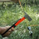 Outdoor Camping Hammer Tent Stake Puller Ground Hammer Heavy Duty Camping Tool - Orange