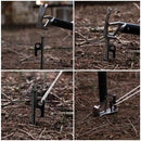 Heavy Duty Camping Tent Pegs 30cm Steel Ground Stakes Set of 10 for Outdoor Use