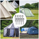 Heavy Duty Camping Tent Pegs 30cm Steel Ground Stakes Set of 10 for Outdoor Use