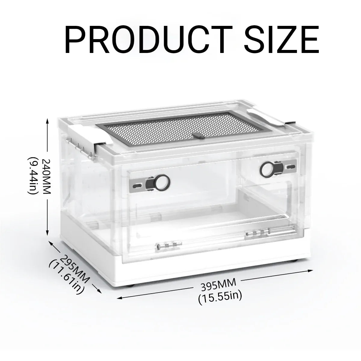 Foldable Hamster Breeding Box Transparent Small Pet Viewing House Indoor Habitat