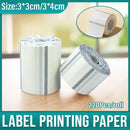 Transparent Thermal Label Printer Paper Roll Self Adhesive 220pcs Per Roll - 30x30cm