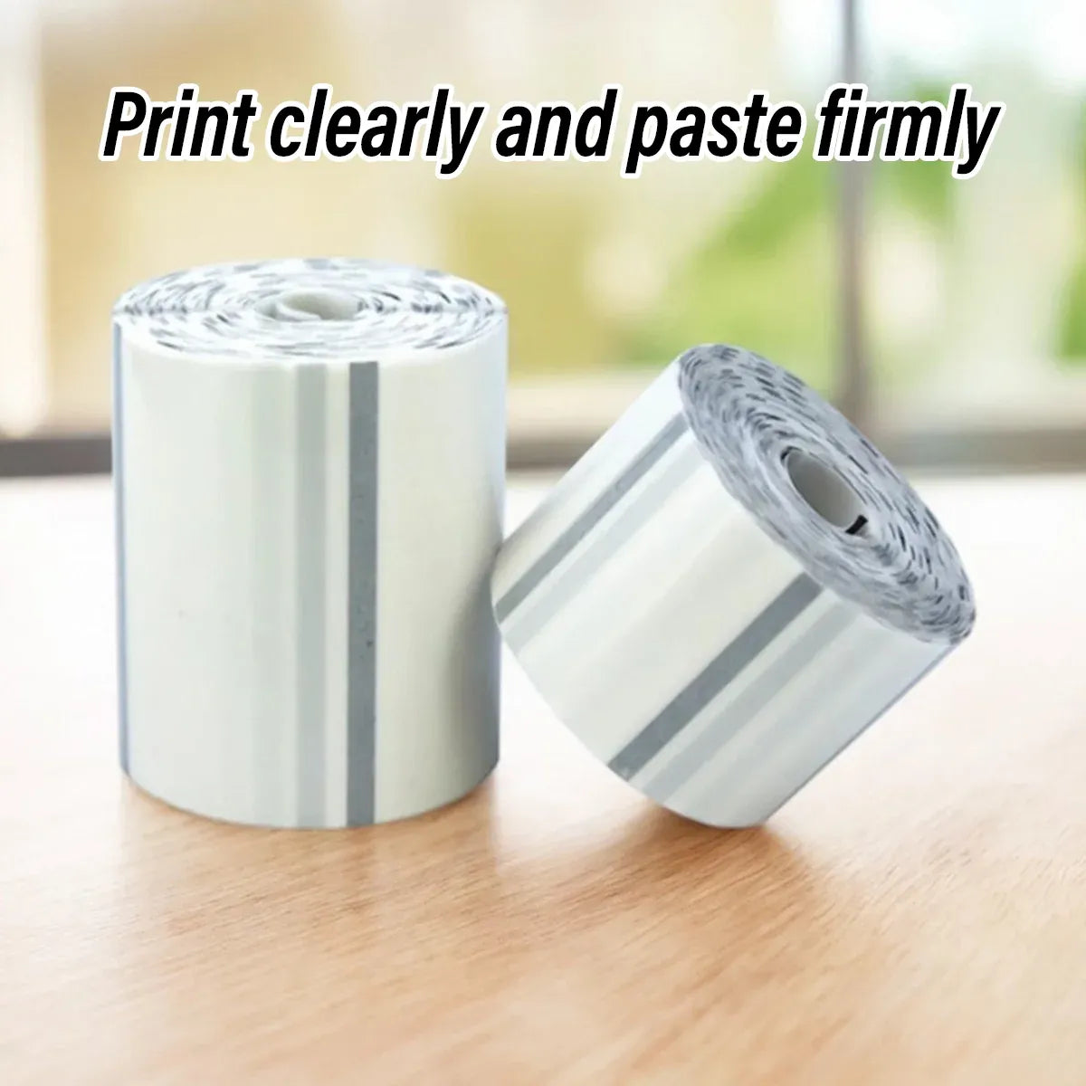 Transparent Thermal Label Printer Paper Roll Self Adhesive 220pcs Per Roll - 30x30cm