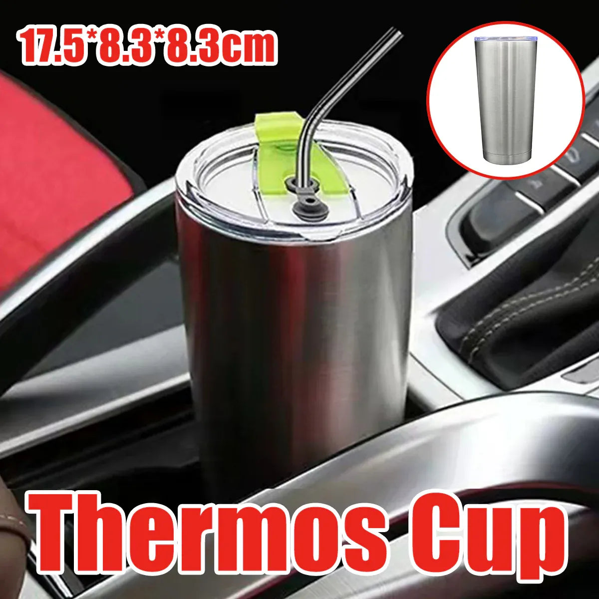 Double Wall Stainless Steel Insulated Coffee Tea Beer Travel Mug Home Office Cup