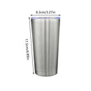 Double Wall Stainless Steel Insulated Coffee Tea Beer Travel Mug Home Office Cup