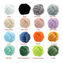 Three-Strand Braided Round Pillow Sofa Cushion Decorative Pillow for Living Room - Azure