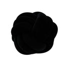 Three-Strand Braided Round Pillow Sofa Cushion Decorative Pillow for Living Room - Black