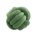 Three-Strand Braided Round Pillow Sofa Cushion Decorative Pillow for Living Room - Black