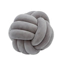Three-Strand Braided Round Pillow Sofa Cushion Decorative Pillow for Living Room - Dark Grey