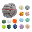 Three-Strand Braided Round Pillow Sofa Cushion Decorative Pillow for Living Room - Dark Grey