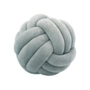 Three-Strand Braided Round Pillow Sofa Cushion Decorative Pillow for Living Room - Light Grey