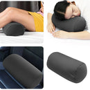 Solid Color Cylindrical Foam Particle Pillow Multi-Functional Neck Waist Support - Purple