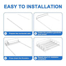 4pcs Automatic Beverage Pusher E Shape Shelf Organizer Supermarket Bottle Rack