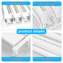 4pcs Automatic Beverage Pusher E Shape Shelf Organizer Supermarket Bottle Rack