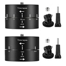 Action Camera 360° Rotating 60/120min Time Lapse Timer Tripod Head Adapter Gopro - 60min