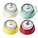 60 Minutes Visual Analog Timer Countdown Clock Time Management Kitchen Tool - Red