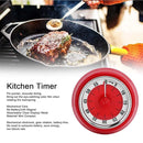 60 Minutes Visual Analog Timer Countdown Clock Time Management Kitchen Tool - Red