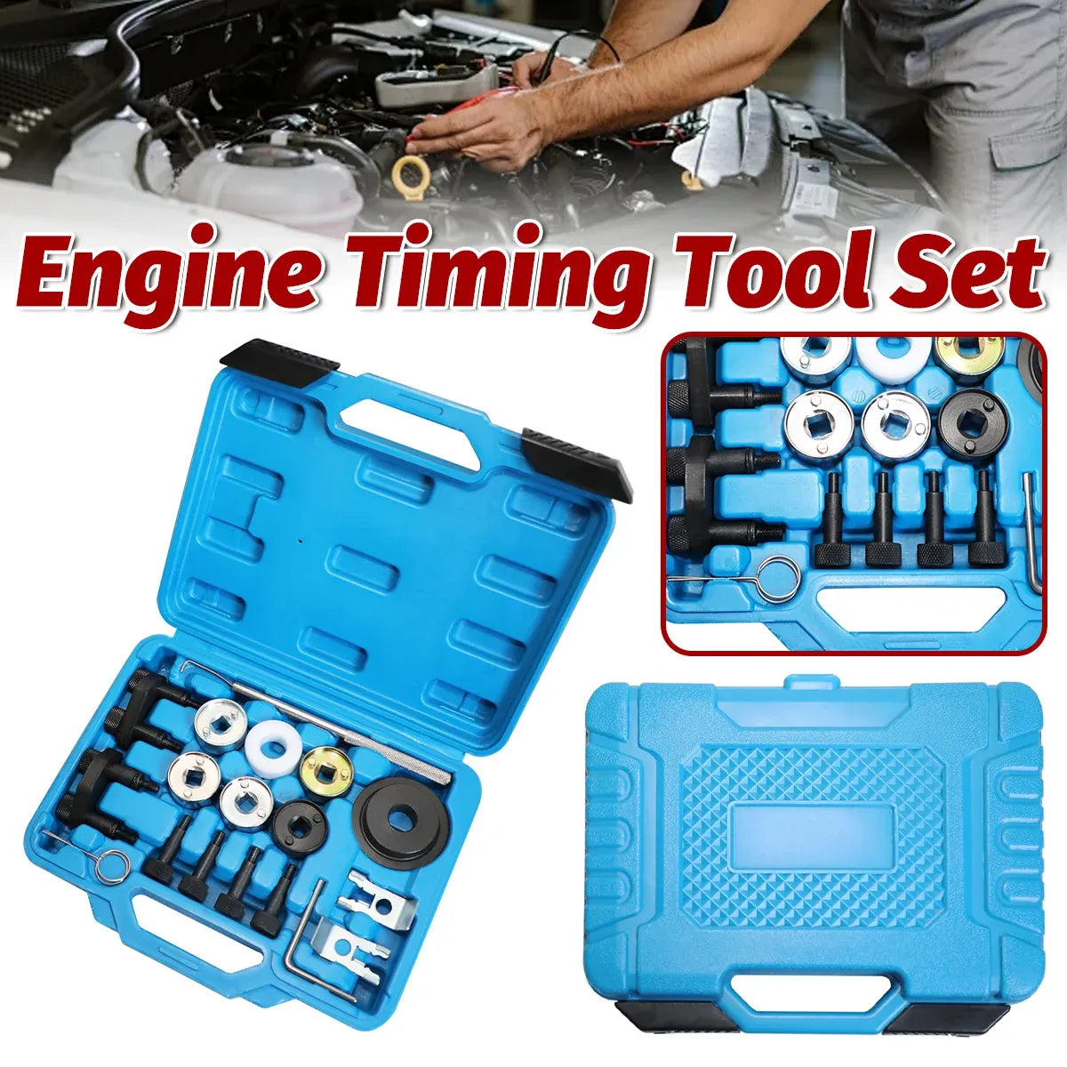 19pcs Engine Timing Tool Set Compatible with Volkswagen Audi 18T 20T EA888