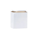 Metal Storage Tin Box Set Square Containers with Lid 5 Pack 2 Sizes - Small