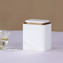 Metal Storage Tin Box Set Square Containers with Lid 5 Pack 2 Sizes - Small