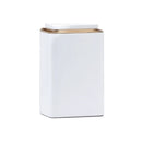 Metal Storage Tin Box Set Square Containers with Lid 5 Pack 2 Sizes - Large