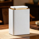 Metal Storage Tin Box Set Square Containers with Lid 5 Pack 2 Sizes - Large
