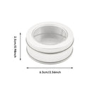 Round Tin Storage Boxes 30pcs Clear Window Lid for Craft Jewellery DIY