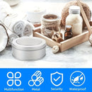 Round Tin Storage Boxes 30pcs Clear Window Lid for Craft Jewellery DIY