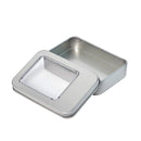 10PCS Tin Box Connected Flip Top With Clear Window for Small Item Storage Use