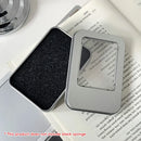 10PCS Tin Box Connected Flip Top With Clear Window for Small Item Storage Use
