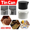 10Pcs Pour Spout Candle Tin Can 40oz For Soy Wax Melts Storage Craft Gift Use - Black