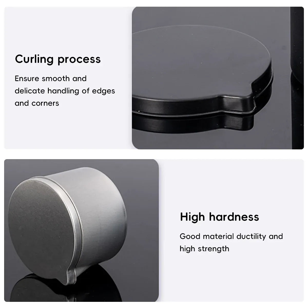 10Pcs Pour Spout Candle Tin Can 40oz For Soy Wax Melts Storage Craft Gift Use - Black