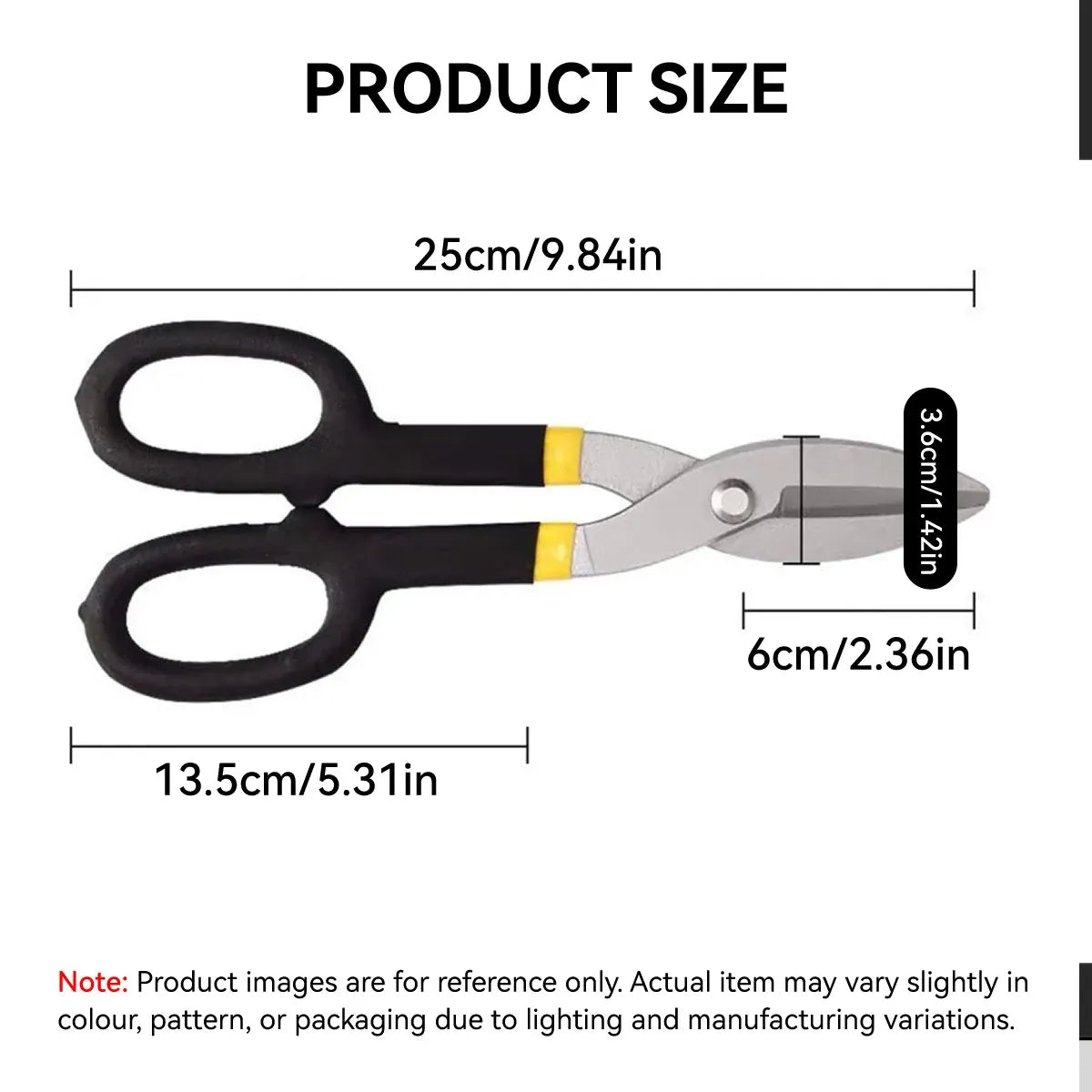 Tin Scissors Manual Steel Cutting Metal Shear Cutter 10inch Hand Tool Durable